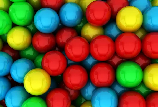 Colorful Plastic Balls Table — Stock Photo, Image