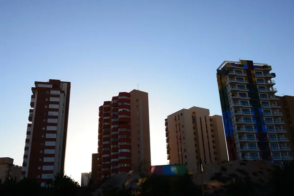 Muri Benidorm Costa Blanca Spagna — Foto Stock