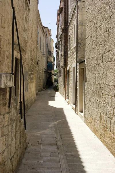 Vieille Rue Étroite Sibenik Croatie — Photo