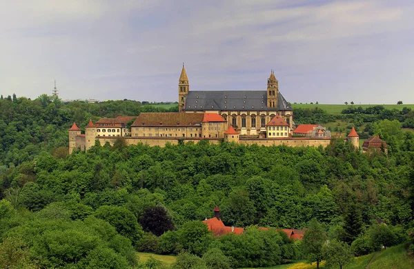 Olbrck Niederdrenbach Hain Rhineland Palatinate Almanya Daki Bergfried Kalesi Kalıntılarından — Stok fotoğraf