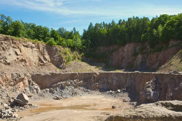 quarry in the forest