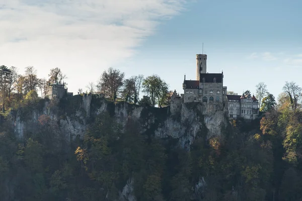 Blick Auf Das Durchsichtige Schloss Lichtenstein — Stockfoto