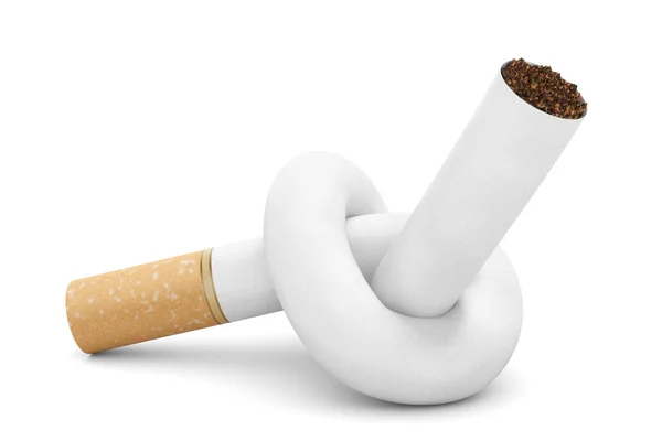 Cigaretta Hamutartó Elszigetelt Fehér Alapon — Stock Fotó