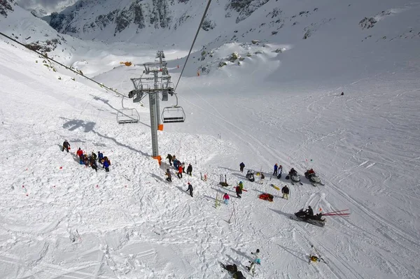 Vista Panoramica Maestosi Paesaggi Alpini — Foto Stock