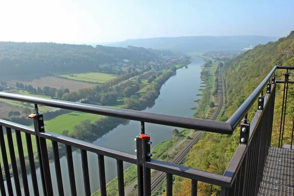 Liebesschlösser Weser Skywalk — Stockfoto