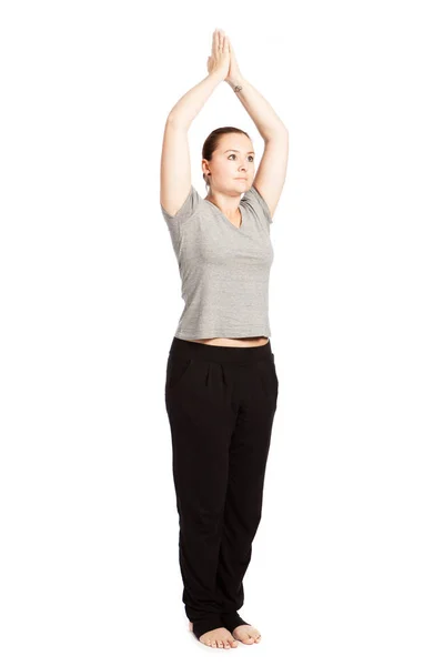 Einzelpose Solhälsningen Yoga — Stockfoto