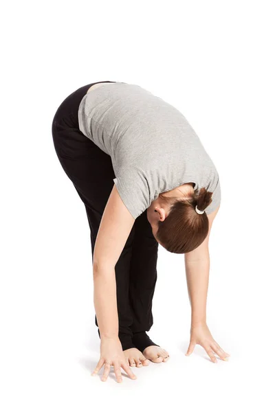 Single Pose Solhälsning Yoga — Stockfoto