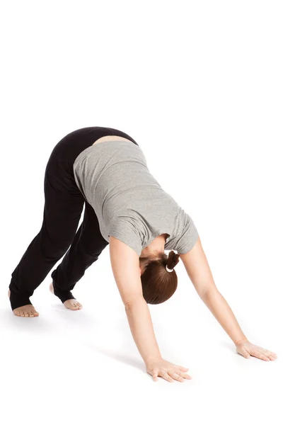 Pose Unique Baiser Soleil Dans Yoga — Photo
