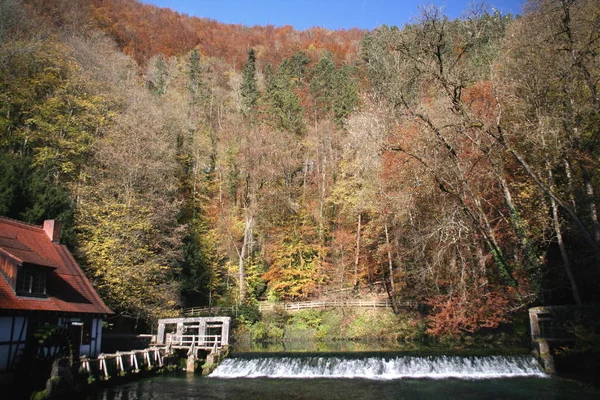 Blaubeuren Uma Cidade Alemanha Localizada Distrito Alb Donau Estado Baden — Fotografia de Stock