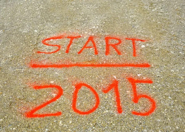 Start Ins Neue Jahr 2015 — Stockfoto