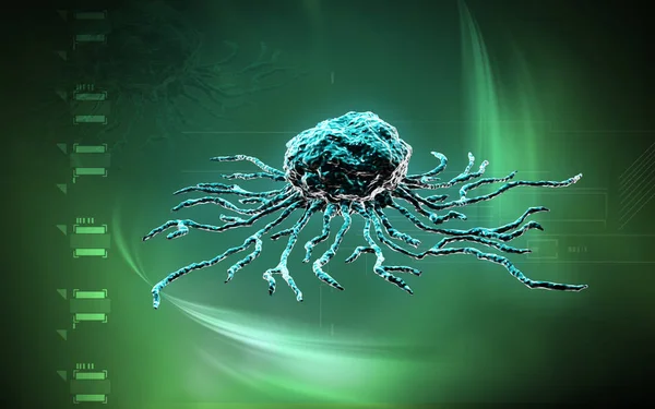 Ψηφιακή Απεικόνιση Βλαστικών Κυττάρων Έγχρωμο Φόντο — Φωτογραφία Αρχείου