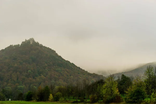 Hohenurach Névoa — Fotografia de Stock