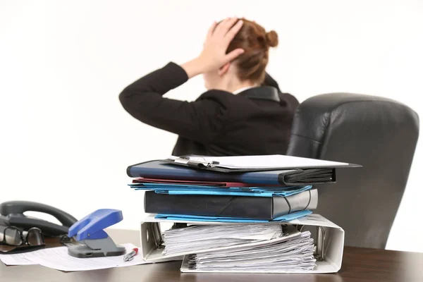 Porträt Einer Geschäftsfrau Bei Der Arbeit — Stockfoto