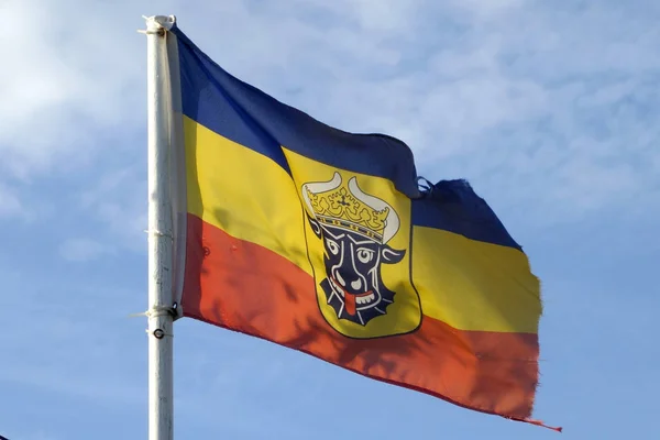 Прапор Мекленбурга Національний Прапор Країни — стокове фото