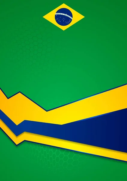 Corporate Vektor Bakgrund Brasilianska Färger — Stockfoto