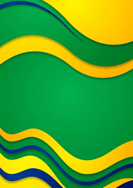 Яркий Волнистый Фон Бразильских Цветах — стоковое фото