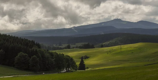 Com Vista Para Wurmberg Com Wurmbergschanze Curso Luz — Fotografia de Stock