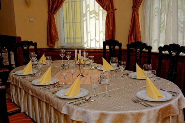 Restaurant Interior Old European Style — Stock Photo, Image