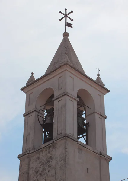 Zvonice Starém Italském Kostele — Stock fotografie