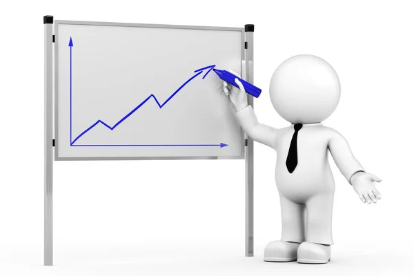 Diagram Blackboard — Stock Photo, Image