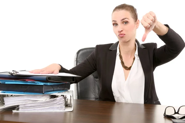 Portrait Business Woman Work Stock Photo