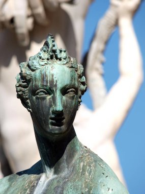Fountain of Neptune by Bartolomeo Ammannati, in the Piazza della Signoria, Florence, Italy clipart