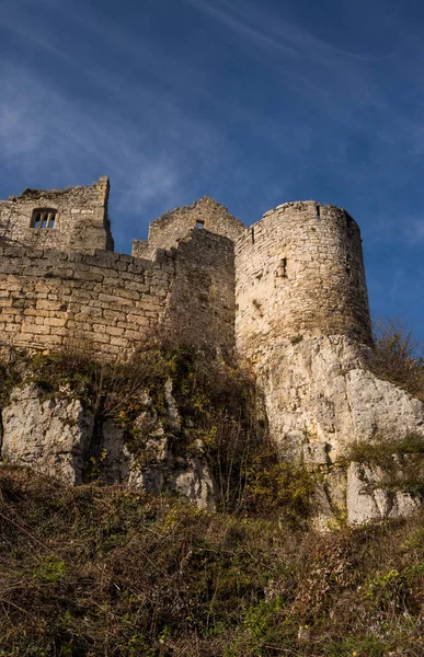 Старая Крепость Городе Каркассонн — стоковое фото