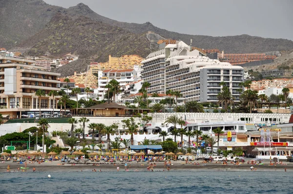 Costa Adeje Adeje Canada Kanarische Inseln Meer Atlantik Haus Häuser — Stockfoto