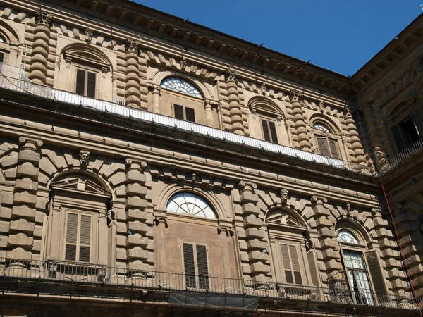 Palazzo Pitti Egyik Leghíresebb Palota Firenzében — Stock Fotó
