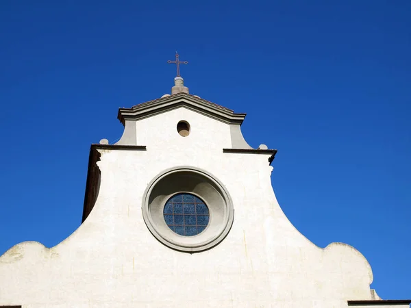 Florenz Helles Sonnenlicht Mit Schönen Formen Der Fassade Von Santo — Stockfoto