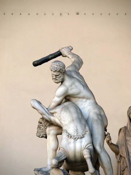 Florencia Hércules Derrotando Centauro Nessus Jean Boulogne Pietro Francavilla Hércules —  Fotos de Stock