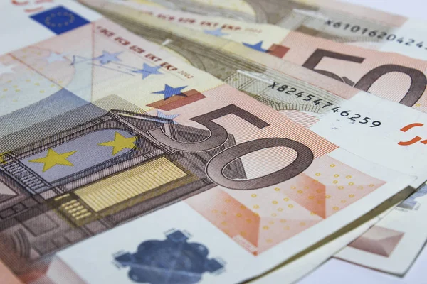 Euros Anotan Detalles — Foto de Stock