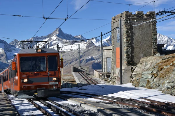 Vista Montanha Nos Alpes Suíços — Fotografia de Stock