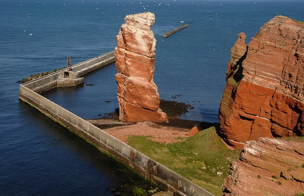 Utsikt Över Klipporna Helgoland Den Största Bron Norra Atlanten — Stockfoto