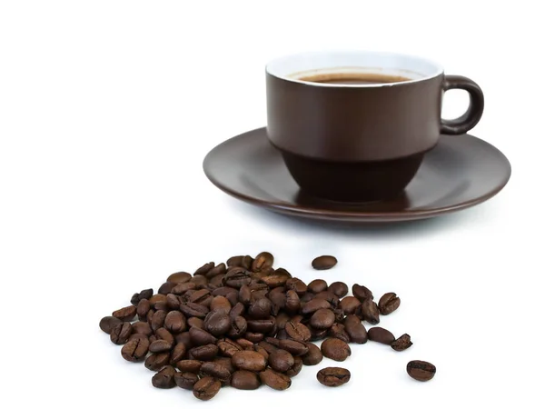 Kaffeebohnen Hintergrund Nahaufnahme — Stockfoto