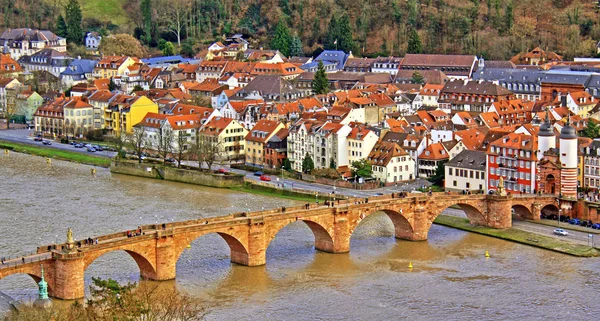 Régi Híd Heidelbergben 2013 December — Stock Fotó