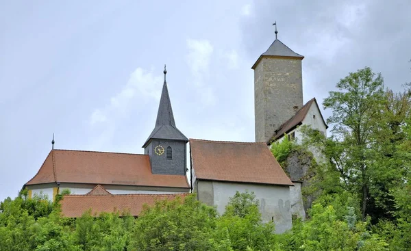 Malebný Pohled Majestátní Středověkou Architekturu — Stock fotografie