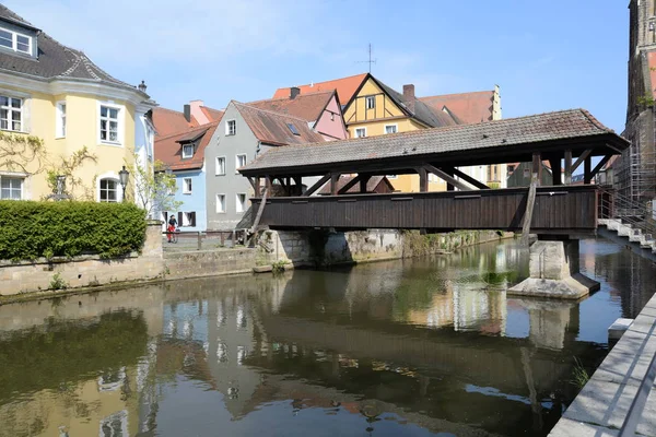 Schiffsbrücke Amberg — Stockfoto