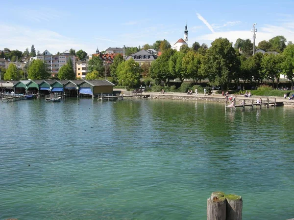 Bajorország Starnberg Vízoldalról — Stock Fotó