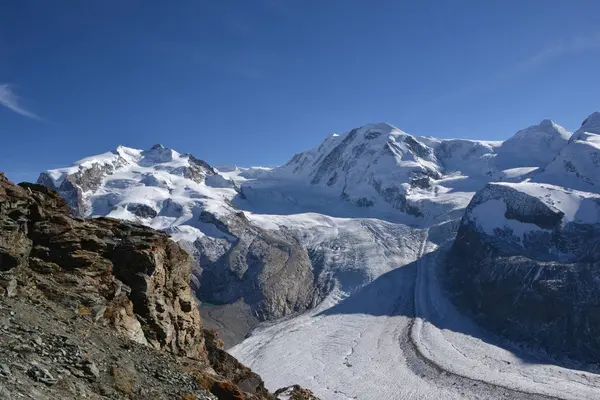 Vista Panorâmica Paisagem Majestosa Dos Alpes — Fotografia de Stock