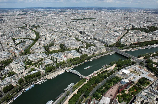 Аерофотозйомка Парижа Дугою Тріумф Села Франція — стокове фото