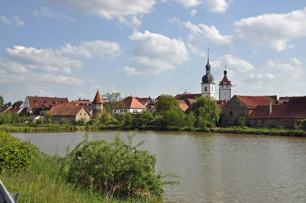 Причорномор Церква Міська Вежа Франкфуртська Баварська Старе Місто Історична Вежа — стокове фото