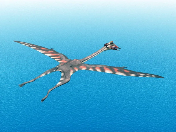 Dator Genererade Illustration Med Quetzalcoatlus Pterosaur — Stockfoto