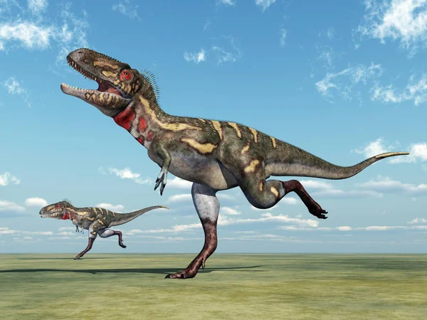 Computador Gerado Ilustração Com Dinossauro Nanotyrannus — Fotografia de Stock