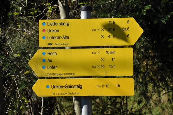 View Modern Road Sign — Stock Photo, Image