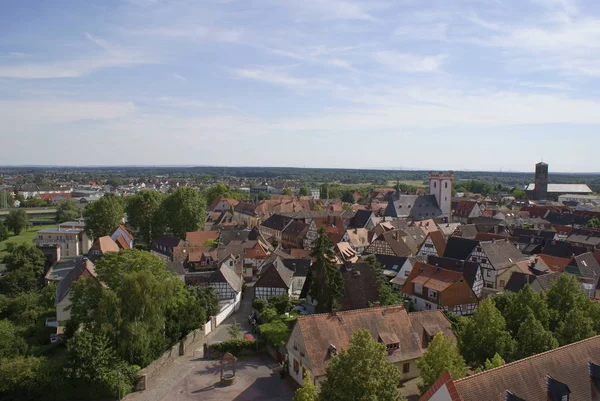 Uitzicht Vanaf Boven Hanau Steinheim — Stockfoto