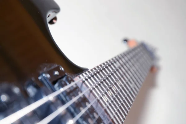 Gitár Gitár Elektromos Gitár Griffboard Húrok Sulyz Zene Hangszer Hangszer — Stock Fotó