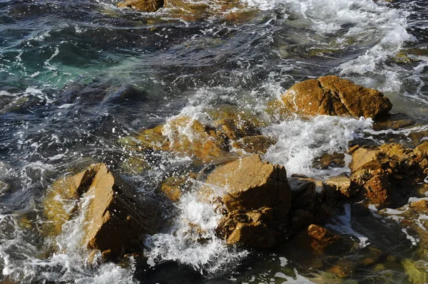 Vågor Blått Havsvatten Natur Och Resor — Stockfoto