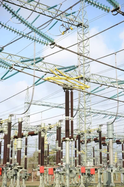 High Voltage Transmission Energy Generator — Stock Photo, Image