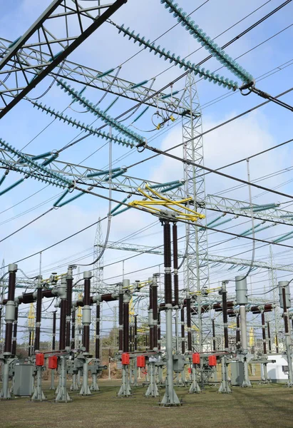 Energía Eléctrica Alto Voltaje — Foto de Stock